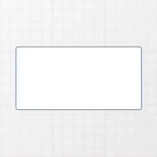 Rechteckform mit abgerundeten Ecken - 120 x 60 mm