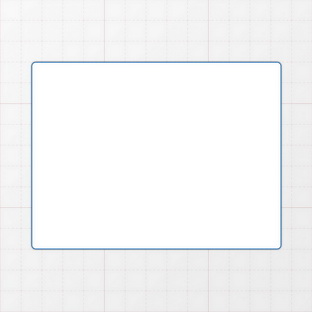 Rechteckform mit abgerundeten Ecken - 120 x 90 mm