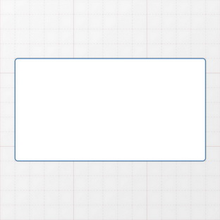 Rechteckform mit abgerundeten Ecken - 130 x 70 mm