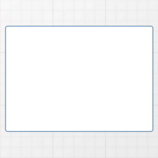Rechteckform mit abgerundeten Ecken - 140 x 100 mm