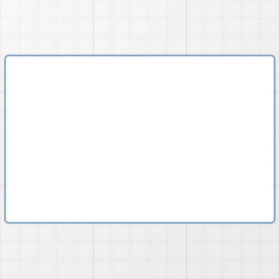 Rechteckform mit abgerundeten Ecken - 145 x 90 mm