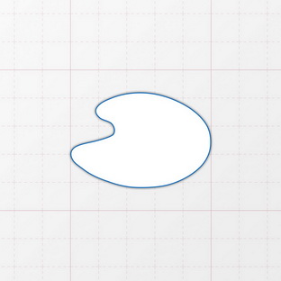 Sonderform Farbpalette - 50 x 34 mm