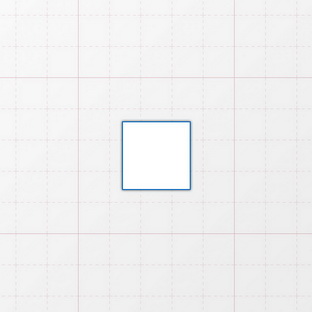 Rechteckform mit spitzen Ecken - 22 x 22 mm