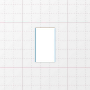 Rechteckform mit spitzen Ecken - 22 x 38 mm