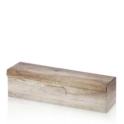 Präsentkarton 1er - Strukturgeprägt liegend - Wood