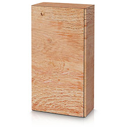 Präsentkarton 2er Modern Holz - für Flaschen bis ca. 360 mm