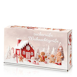 Präsentkarton 2er - Weihnachtsgrüße - für 2 Flaschen bis ca. 360 mm