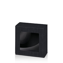 Allround Box Seta schwarz - mit Transparentfenster