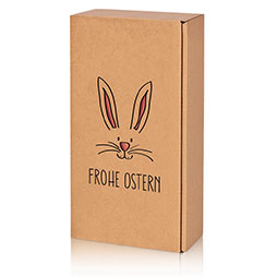 Präsentkarton 2er - Ostern - naturbraun