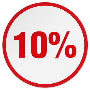 Etikett 10% - Rot