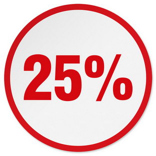 Etikett 25% - Rot