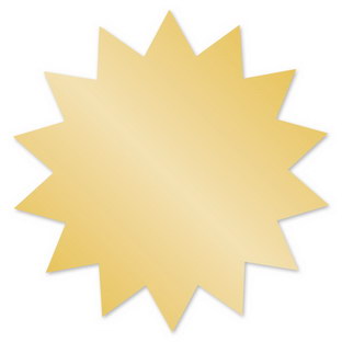 Stern Gold - 28 x 28 mm