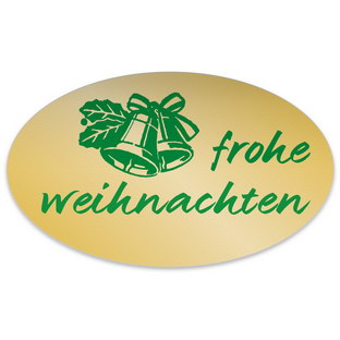 FROHE WEIHNACHTEN - 45 x 27 mm