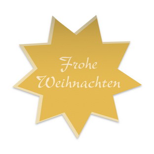 FROHE WEIHNACHTEN - 39 x 38 mm