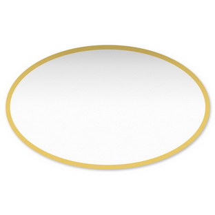 Oval - Gold-Rand 45 x 27 mm