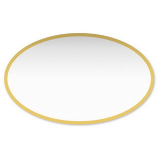 Oval - Gold-Rand 45 x 27 mm