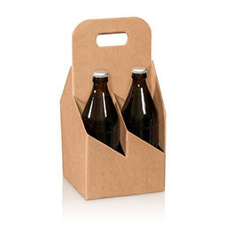 Tragekarton 4er - Natura Pur - 4 Flaschen stehend 0,33l/ 0,5l