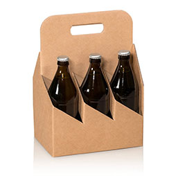 Tragekarton 6er - Natura Pur - 6 Flaschen stehend 0,33l/ 0,5l