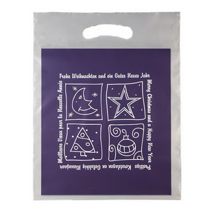 FOLIEN-TRAGETASCHEN Christmas Family - 1.000 Stück, 225 x 340 mm (B x H o. Bf)