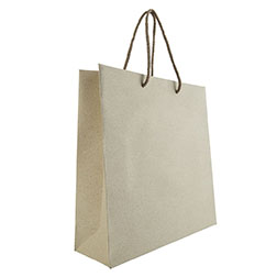 Papiertasche Gras Exklusiv - 220 + 100 × 280 mm + Randumschlag