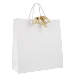Papier-Tragetaschen Present - 280 + 100 × 280 mm + Randumschlag