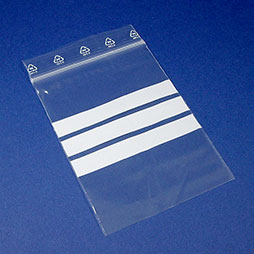 Druckverschlussbeutel 110 x 220 x 0,09 - weißes Beschriftungsfeld