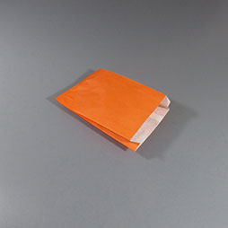 Faltenbeutel, Papier, Orange