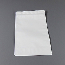 Standbodenbeutel matt-weiss - 250×340+130 mm, 4-lagig