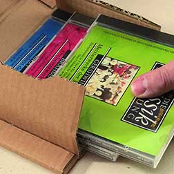 Universal-Versandverpackung CDs