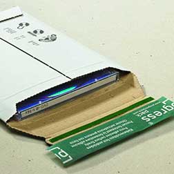 Wellpapp-Versandtaschen für CD - 145×190× -25 mm weiss