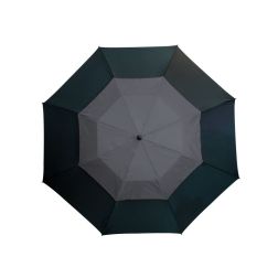 Monsun - Fiberglas-Golfschirm - schwarz, grau