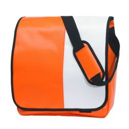 Action - Umschlagtasche - orange, weiß