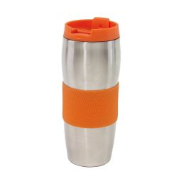 Au Lait - Isolierbecher - silber, orange