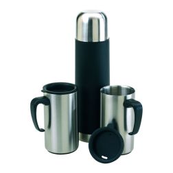 Outdoor - Isolierkannen-Set - silber, schwarz