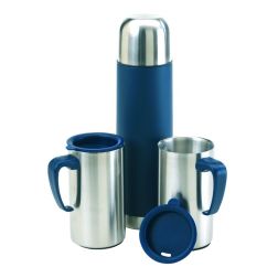 Outdoor - Isolierkannen-Set - silber, blau