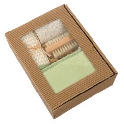 Natural - Massageset - grün, beige