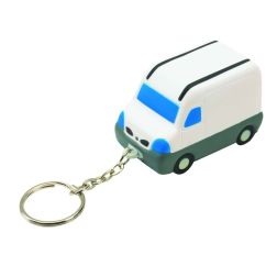 Van - Anti-Stress-Schlüsselanhänger - grau, blau, weiß
