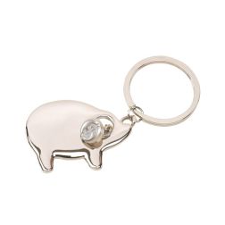 Pig - Schlüsselanhänger - silber