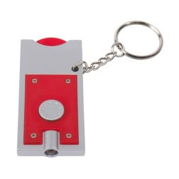 Shopping - LED-Schlüsselanhänger - silber, rot