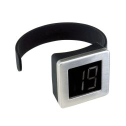 Bolero - Weinflaschen-Thermometer - silber