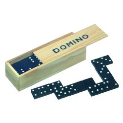 Domino - Klassisches Spiel - holz, schwarz