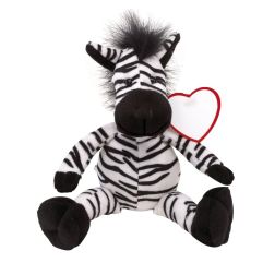 Lorenzo - Plüsch-Zebra - schwarz, weiß