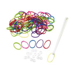 Coloured Curly - Gummibänder-Set - farbig