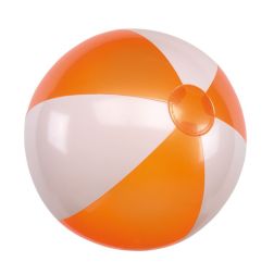 Atlantic - Aufblasbarer Strandball - orange, weiß