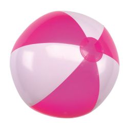 Atlantic - Aufblasbarer Strandball - pink, weiß