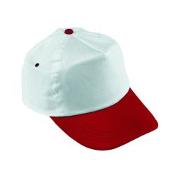 Athlete - 5-Panel-Cap - weiß, rot