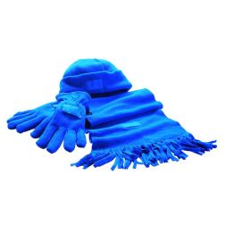 Triple - Flauschiges Fleece-Set - royalblau