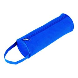 School - Runde Stiftetasche - blau