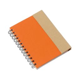 Magny - Notizbuch - orange, natur