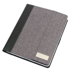 Linen - Tablet-Portfolio - grau, schwarz